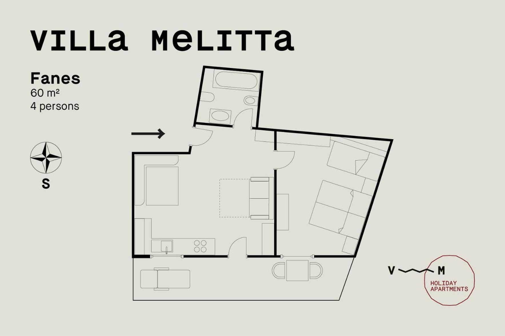 Villa Melitta San Vigilio Di Marebbe Pokoj fotografie